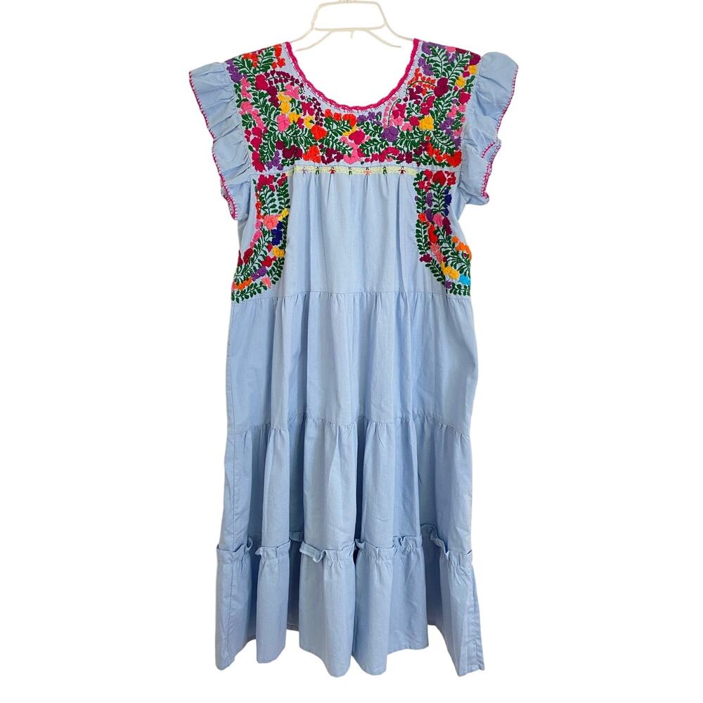 Margarita Mercantile Tuckernuck Mi Golondrina Embroidered Mexican Midi Dress